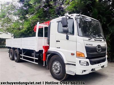 Xe tải 3 chân HINO FL8JT7A gắn cẩu 3 tấn UNIC model URV343